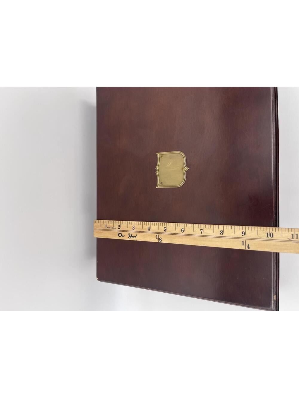 Bombay Company Locking Wooden Writing Desk Box Portfolio Case W/ Key Vintage - Picture 4 of 8